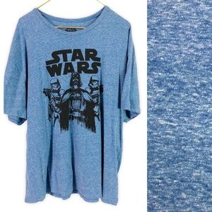 🌈DARTH VADAR Star Wars Tee Heather Blue